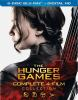 Book cover for "The hunger games".