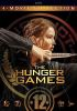 Book cover for "The hunger games".